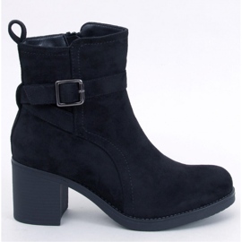 Rennia Black wide-heeled ankle boots - Inello 1 Rennia Black wide-heeled ankle boots - Inello 1