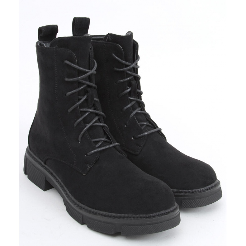 Zoe Black lace-up workers - Inello 1