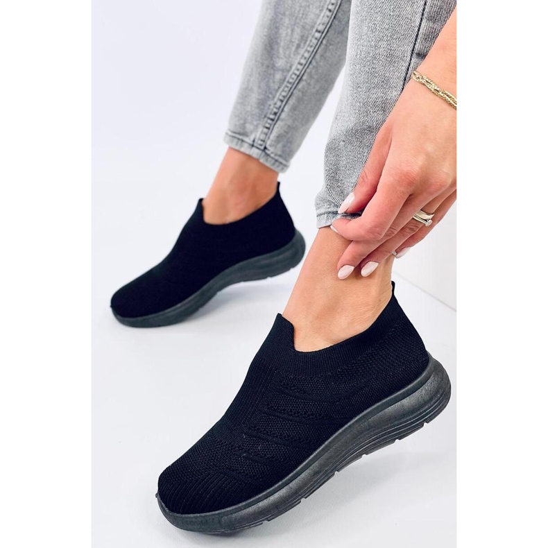 Groppi Allblack slip-on sock shoes - Inello 1