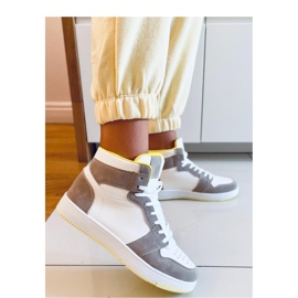 Dorcas Khaki high-top sneakers - Inello beige 1
