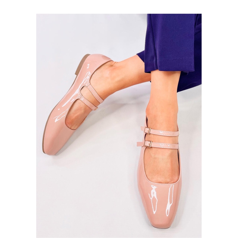 Patent Mary Jane Liths Nude ballet flats - Inello pink 2