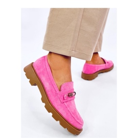 Molla Fuchsia women's moccasins - Inello pink 1