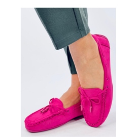 Wards Fuchsia suede moccasins - Inello pink 1