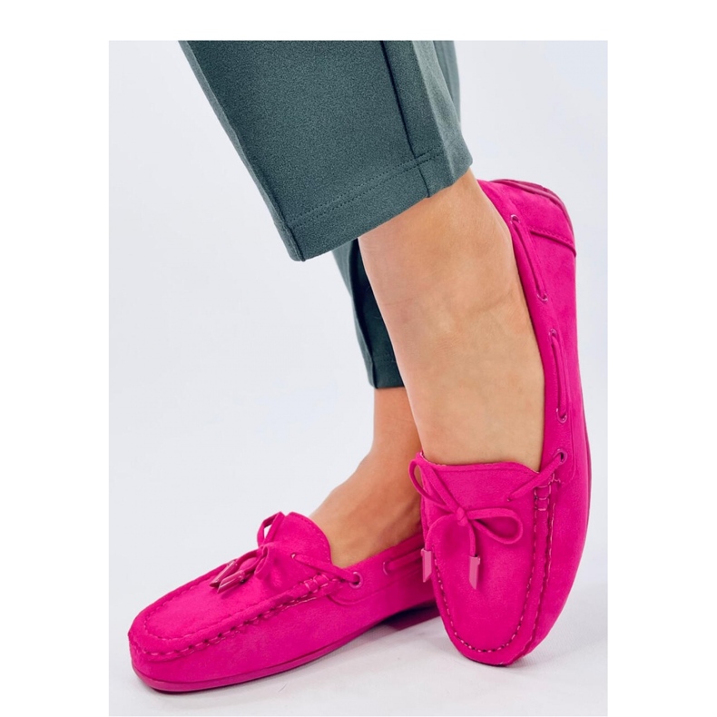 Wards Fuchsia suede moccasins - Inello pink 1