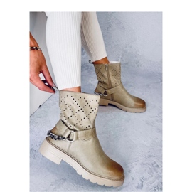 Issey Green openwork ankle boots - Inello 1