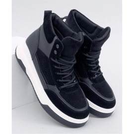 Riess Black high-top sneakers - Inello 1