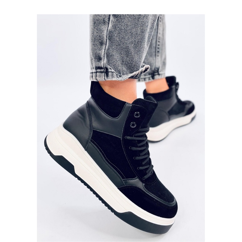 Riess Black high-top sneakers - Inello 2