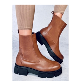 Women's Sneed Camel Chelsea boots - Inello brown 2