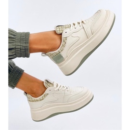Motimes Beige Green pastel women's sneakers - Inello 1 Motimes Beige Green pastel women's sneakers - Inello 1