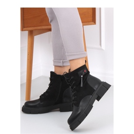 Provo Black thick sole ankle boots - Inello 2