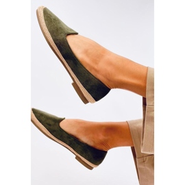 Women's ballet espadrilles Ballot Olive - Inello green 1