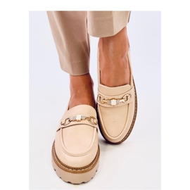 Nivetti Beige platform loafers - Inello 2