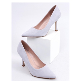 Giorgia Gray women's suede high heels - Inello grey 1