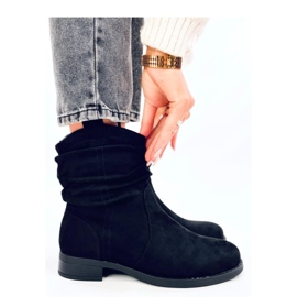 Classic flat ankle boots Wonger Black - Inello 2
