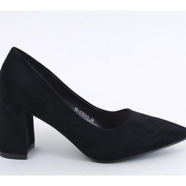 Clairay Black wide-heeled pumps - Inello 1