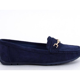 Women's suede moccasins Sourd Navy - Inello 1