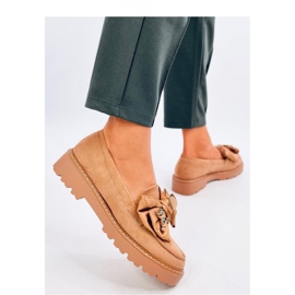 Pennsy Camel moccasins with a decorative teddy bear - Inello brown 1