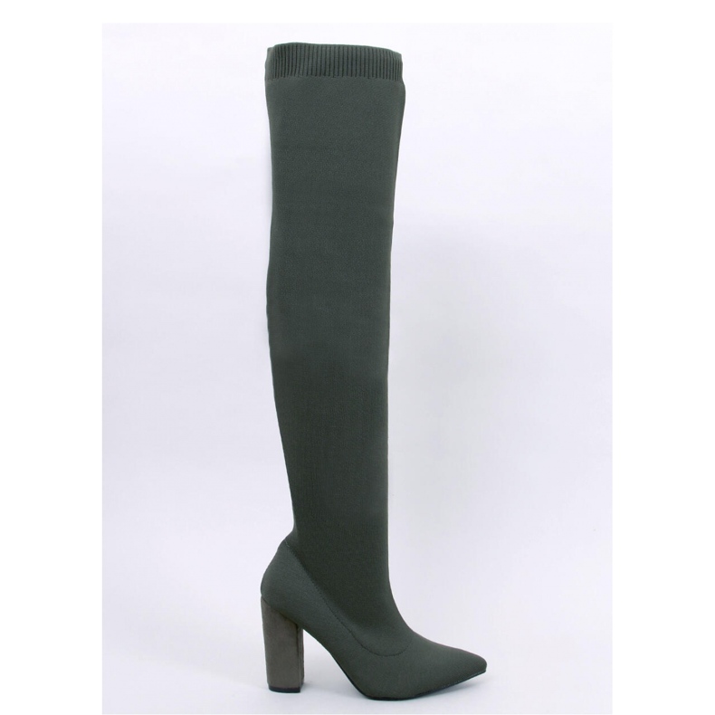 Elastic high-heeled musketeers Veronica Green - Inello 1