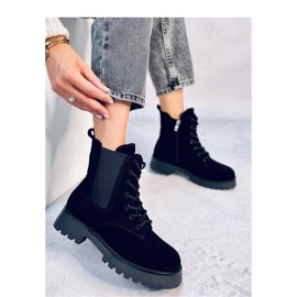 Franti Black lace-up Chelsea boots - Inello 2