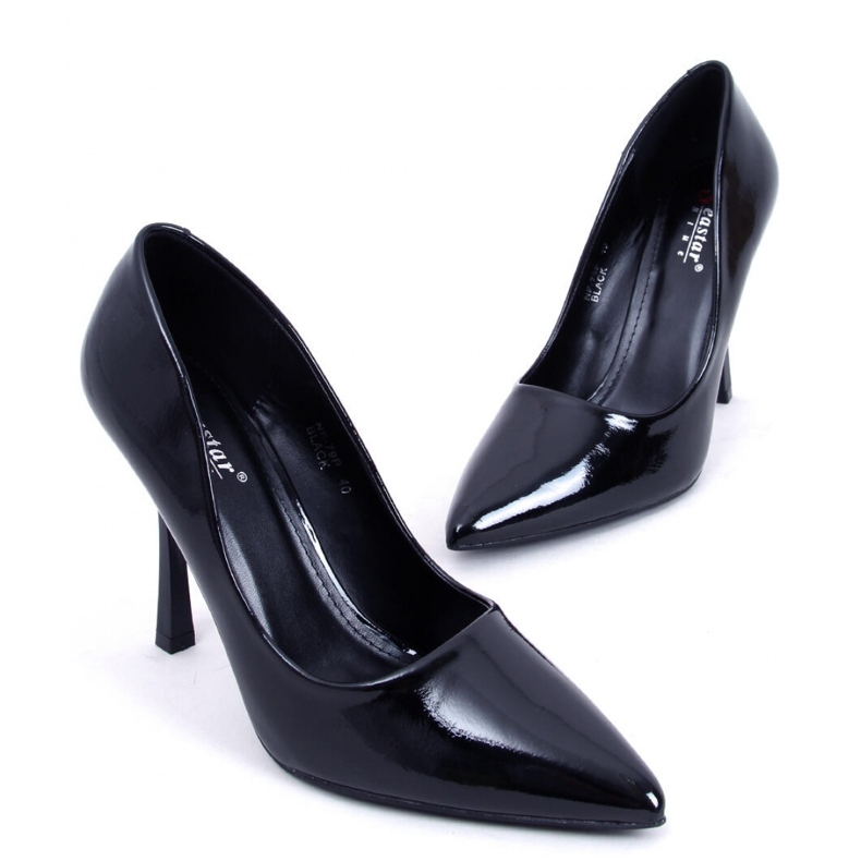 Anika Black women's patent stilettos - Inello 1