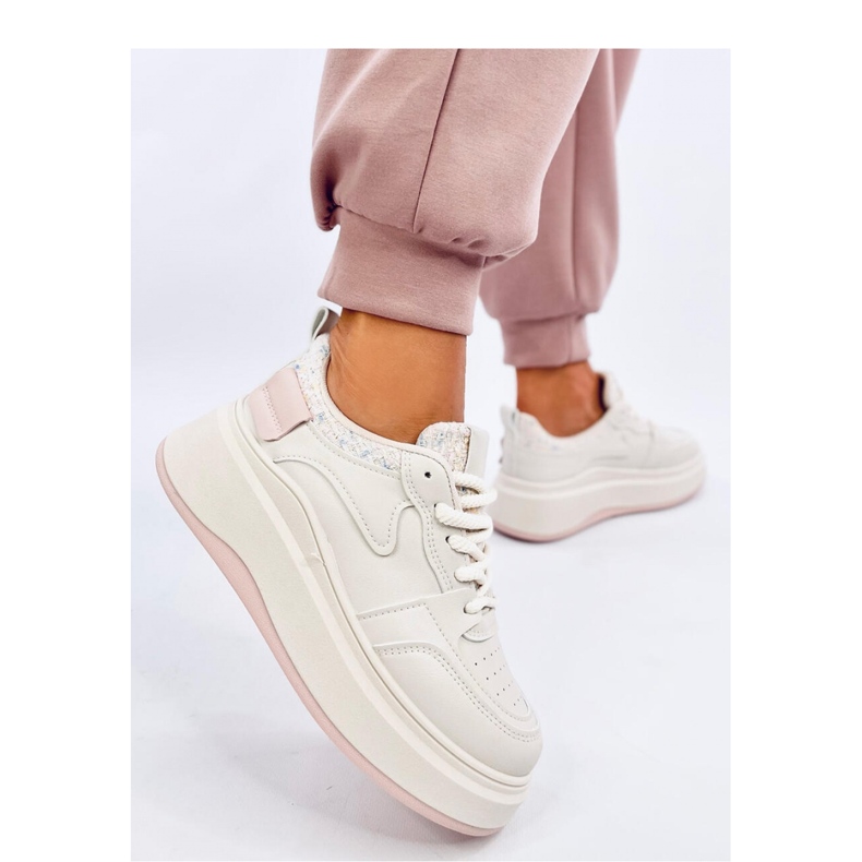 Motimes Beige Pink pastel women's sneakers - Inello 1 Motimes Beige Pink pastel women's sneakers - Inello 1