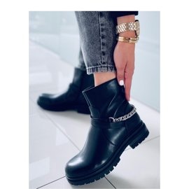 Cindy Black chain ankle boots - Inello 2 Cindy Black chain ankle boots - Inello 2