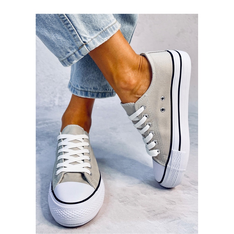 Classic women's sneakers Fargis Gray - Inello grey 1