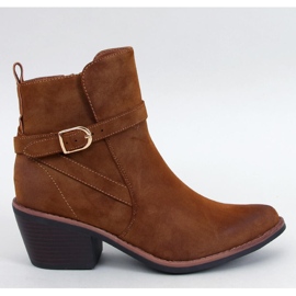 Cunnig Camel low heel cowboy boots - Inello brown 1