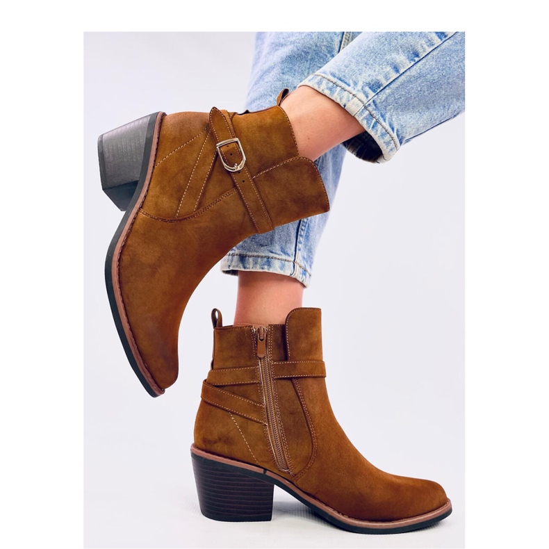 Cunnig Camel low heel cowboy boots - Inello brown 2