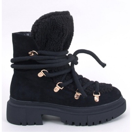 Shea Black sheepskin snow boots - Inello 1