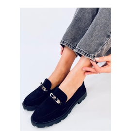 Molla Black women's moccasins - Inello 1
