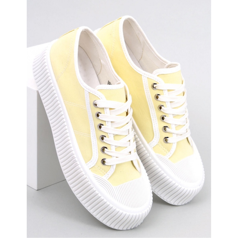 Women's platform sneakers Dors Yellow - Inello 1