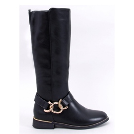 Boots with a chain Devers Black - Inello 1