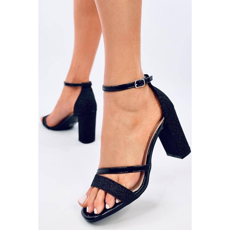 Paolis Black formal high-heeled sandals - Inello 1