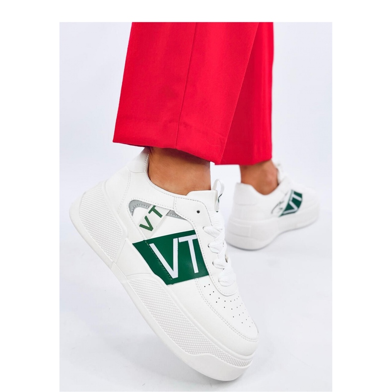 Sterry White Green platform sneakers - Inello 1