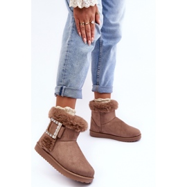 Snow boots Model Dulca VL201P Dark Beige - Step in style 1