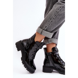 Boots Model S.Barski HY93-91 Black Lakier - Step in style 2