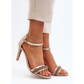 Sandals Model Zazoo 3328/2 Gold - Step in style yellow 1