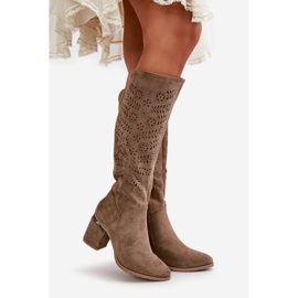 Boots Model Vinceza 16443 Dark Beige - Step in style 1