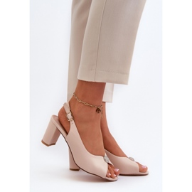 Sandals Model Trasea 24SD98-6785 Beige - Step in style 1