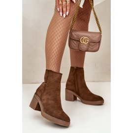 Boots Model Arkesia KE219 Khaki - Step in style brown 1