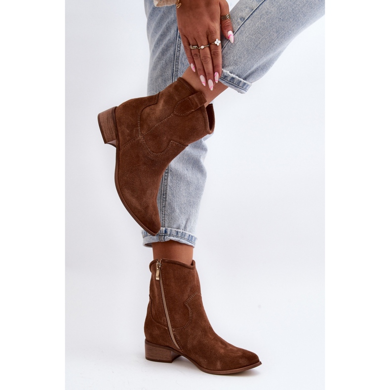 Boots Model Zazoo 3329 Brown Suede - Step in style 2