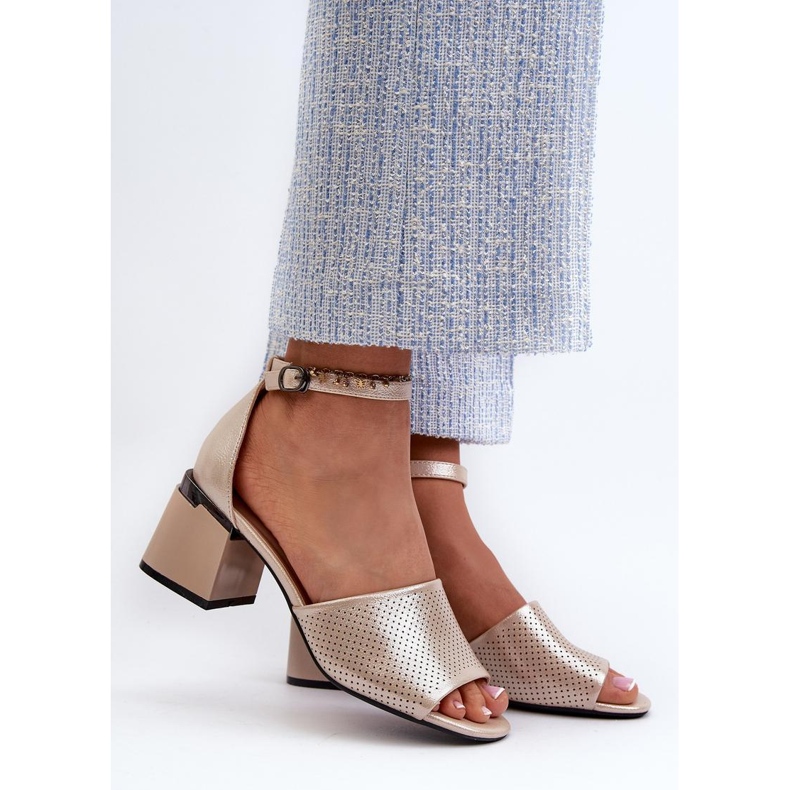 Sandals Model Horissa 62114 Gold - Step in style yellow 1