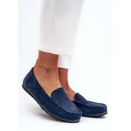 Moccasins Model S.Barski LR755 Navy - Step in style 1