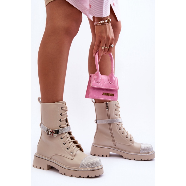 Workery boots Model Totah 52022 Beige - Step in style 1