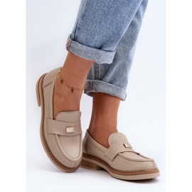 Moccasins Model Zazoo 20165 Beige - Step in style 1