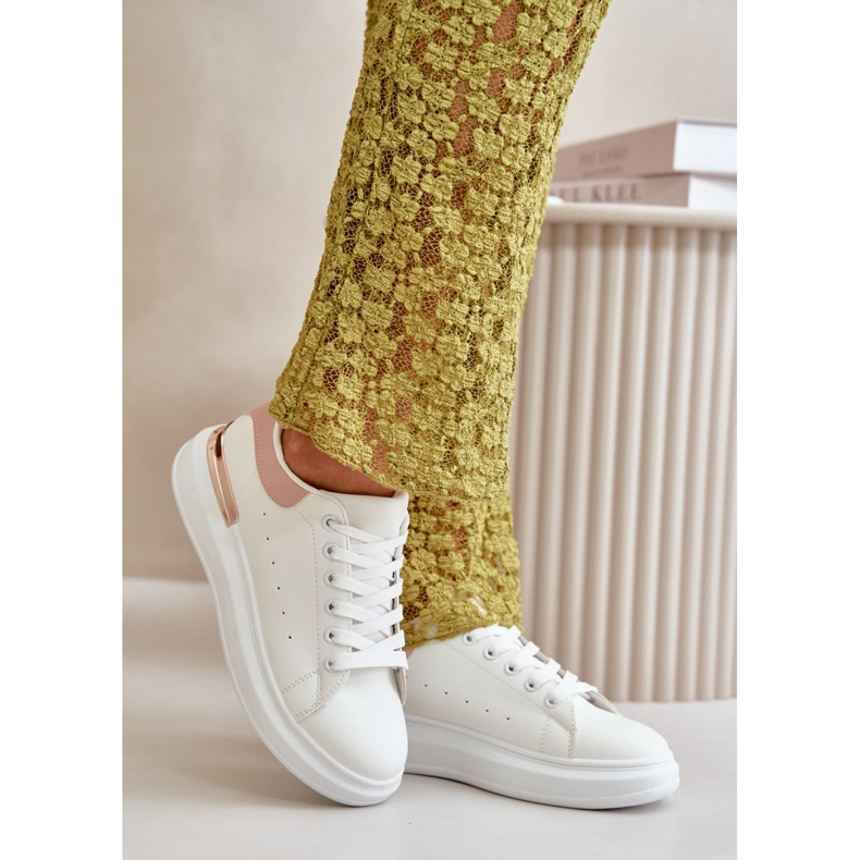 Sneakers Model Nevelena JDJ-18 White/Pink - Step in style 1