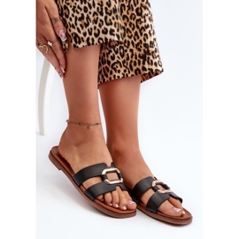 Sandal Flip-flops Model Sergio Leone SK077H Black - Step in style 1