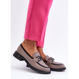 Moccasins Model Triana 63501 Dark Beige - Step in style grey 1