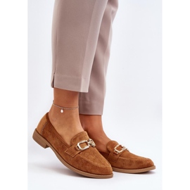 Moccasins Model Misal 8336-79 Camel - Step in style brown 1